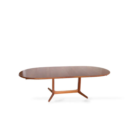 Drylund Teak Extending Dining Table | Danish Mid-Century Modern | Two Leaf Extension