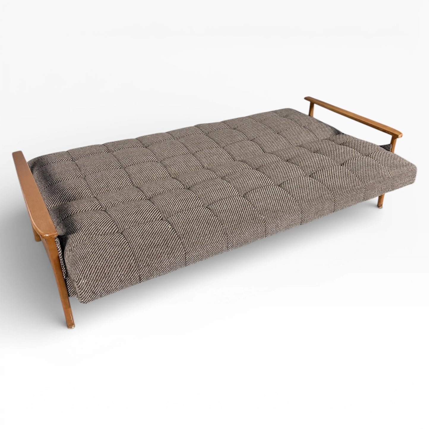 Mid Century Day Bed – Danish Convertible Sofa Bed With Solid Wood Frame