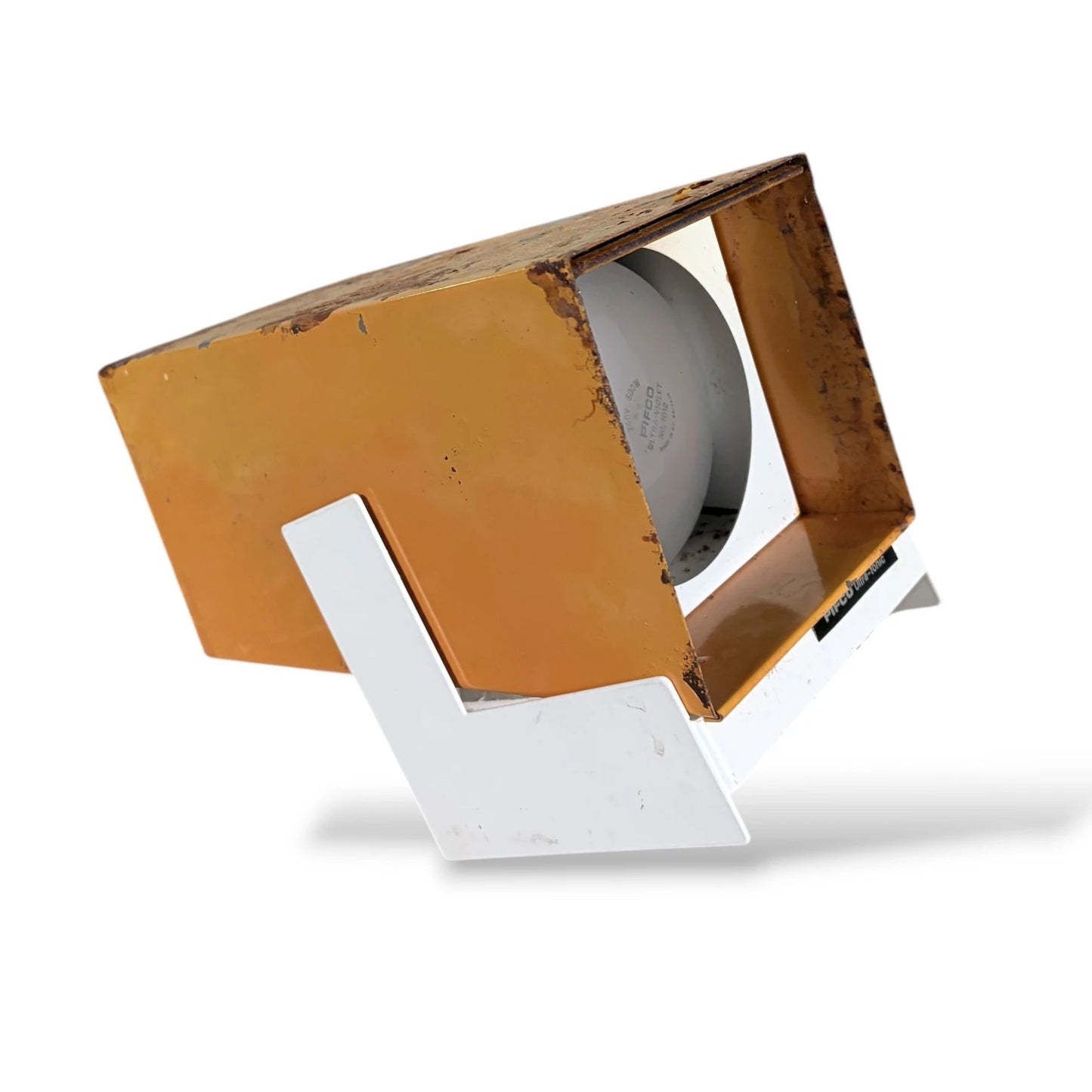 Industrial Desk Lamp – Vintage Pifco Ultra-Ionic Yellow Enamel Adjustable Tilt