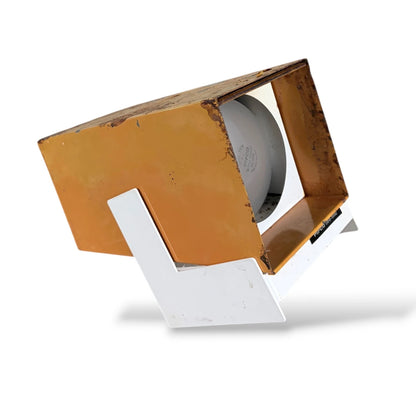 Industrial Desk Lamp – Vintage Pifco Ultra-Ionic Yellow Enamel Adjustable Tilt