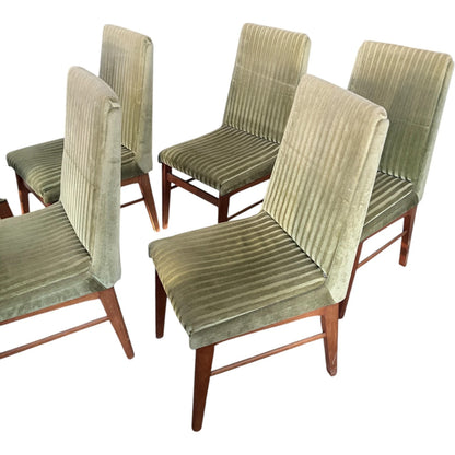 Alfred Cox Dining Chairs – Mid Century Vintage Set of Six Teak Chairs