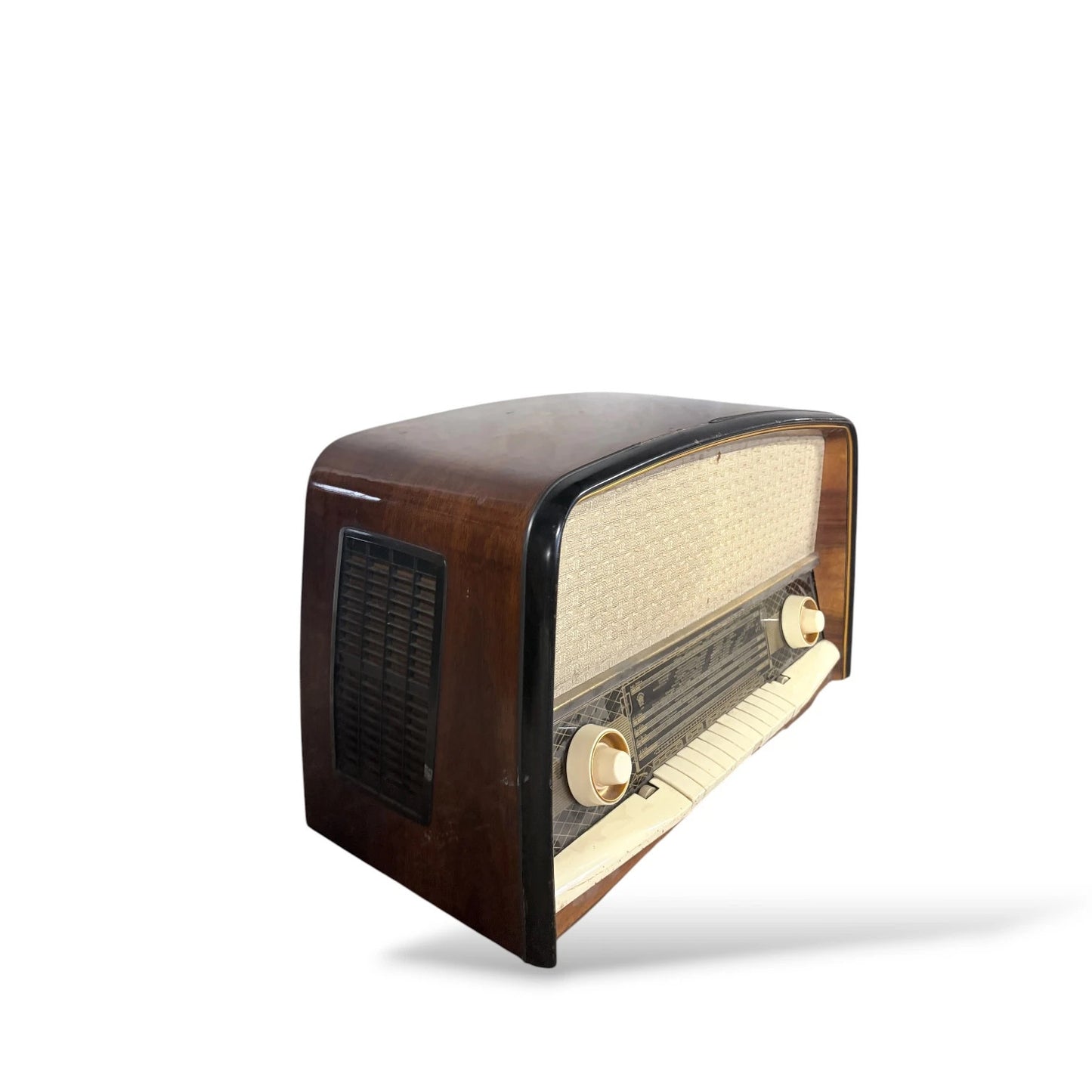 Vintage 1950s Orion Valve Radio – Walnut Veneer, Mid-Century Design