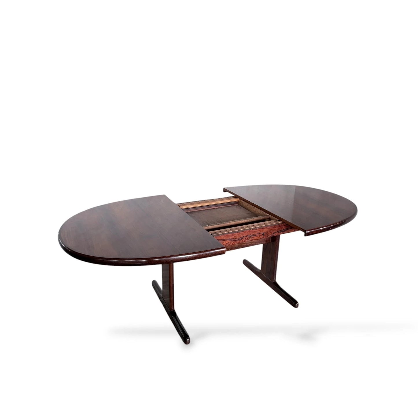 Skovby Rosewood Dining Table | Danish Mid-Century Modern | Extendable Oval Table