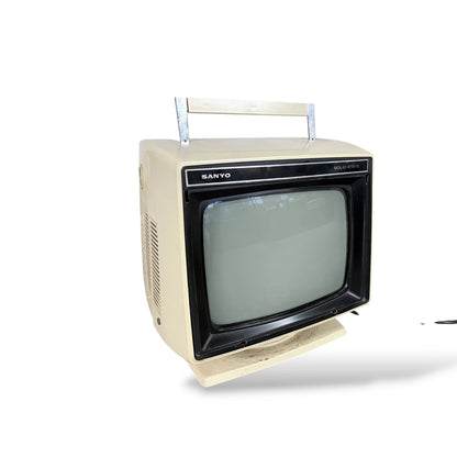 Sanyo Space Age Portable Television – 1970s Solid State CRT TV, Untested, Display Prop