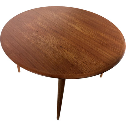 Extending Teak Dining Table – Mid Century Oval Round Leaf by Kai Kristiansen