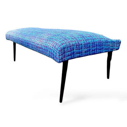 Mid-Century Sofa with Footstool – 1950s Modernist Two-Seater