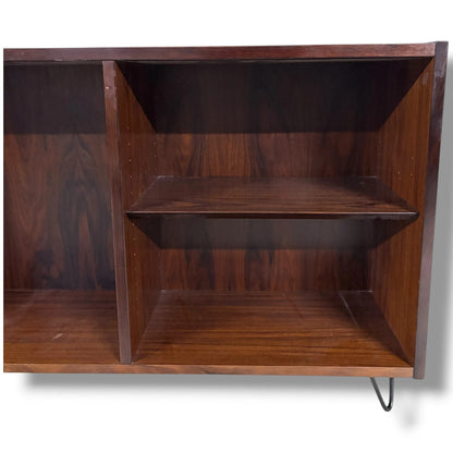 Mid Century Rosewood Bookcase – Vintage Paul Hundevad Hairpin Leg Cabinet — view 8