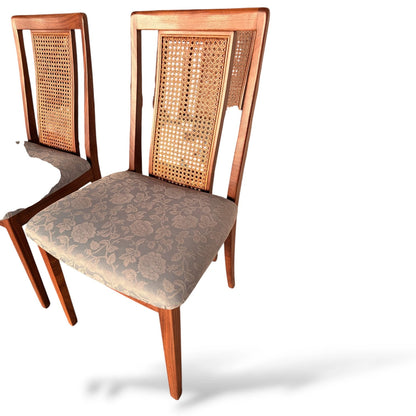 Set of 4 Vintage G Plan Teak Dining Chairs – Mid-Century Modern Cane Back