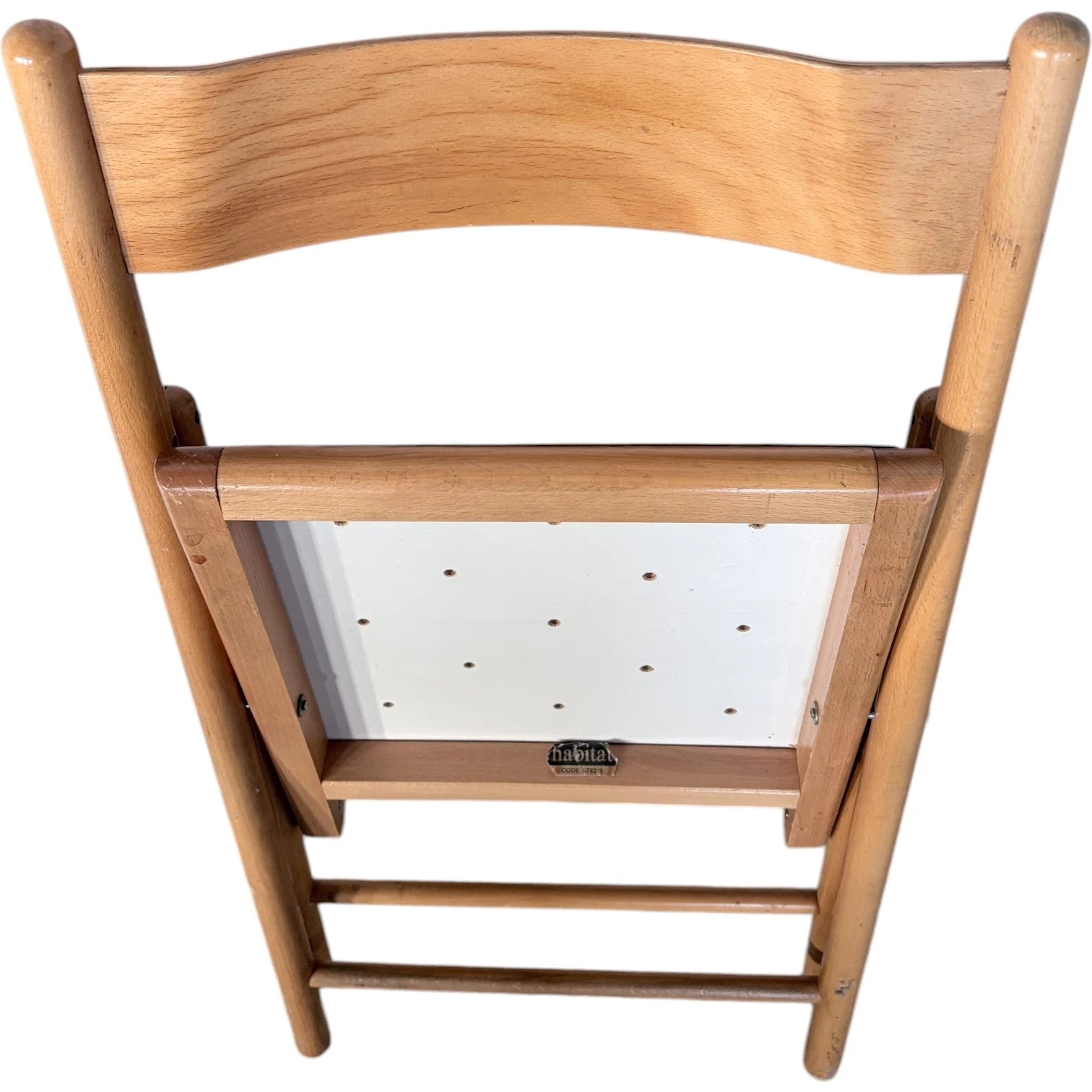 Habitat Folding Chairs - Vintage Beech Wood Mid Century Compact Seating — view 8