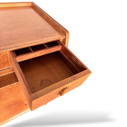 Vintage White & Newton Sideboard – Compact Mid-Century Oak Credenza