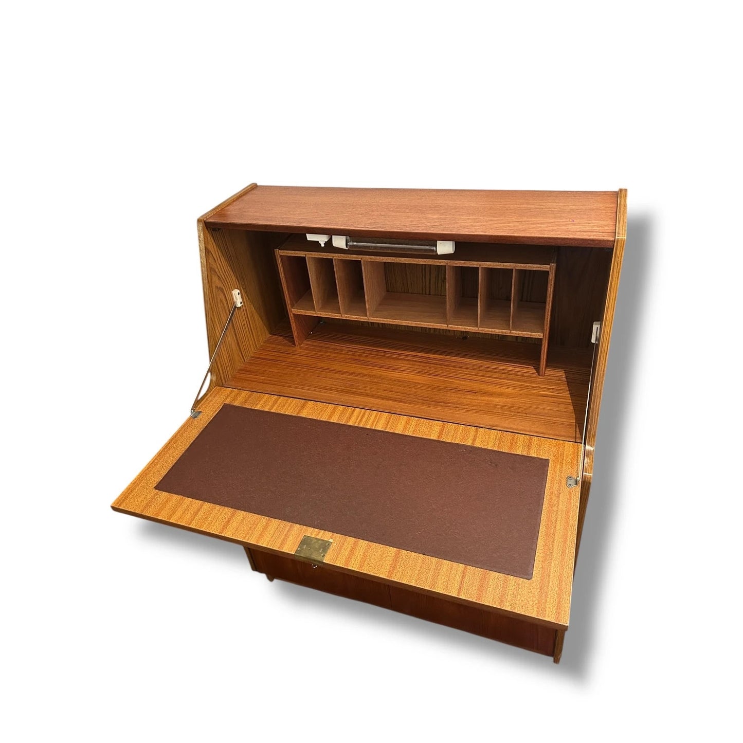 Mid Century Modern Teak Bureau Desk – Likely Austinsuite