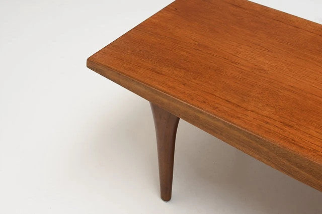 Mid-Century Coffee Table – Younger John Herbert Design | Solid Wood Legs, Warm Tones
