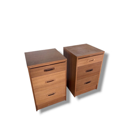 Pair of Teak Bedside Cabinets – Mid-Century Modern Design
