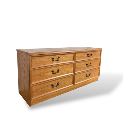 Vintage G Plan Oak Low Chest of Drawers Sideboard Storage Cabinet