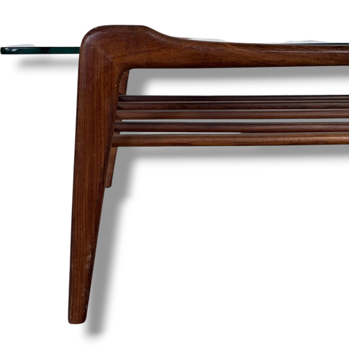 Mid Century Coffee Table – G Plan Vintage Glass Top Table with Teak Frame