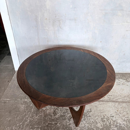 Vintage G Plan Astro Teak Coffee Table with Black Perspex Inset Top