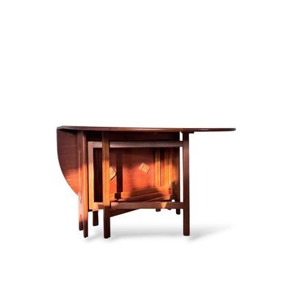 Mid Century Dining Table - Vintage McIntosh Teak Drop Leaf, Scandinavian Style — view 9