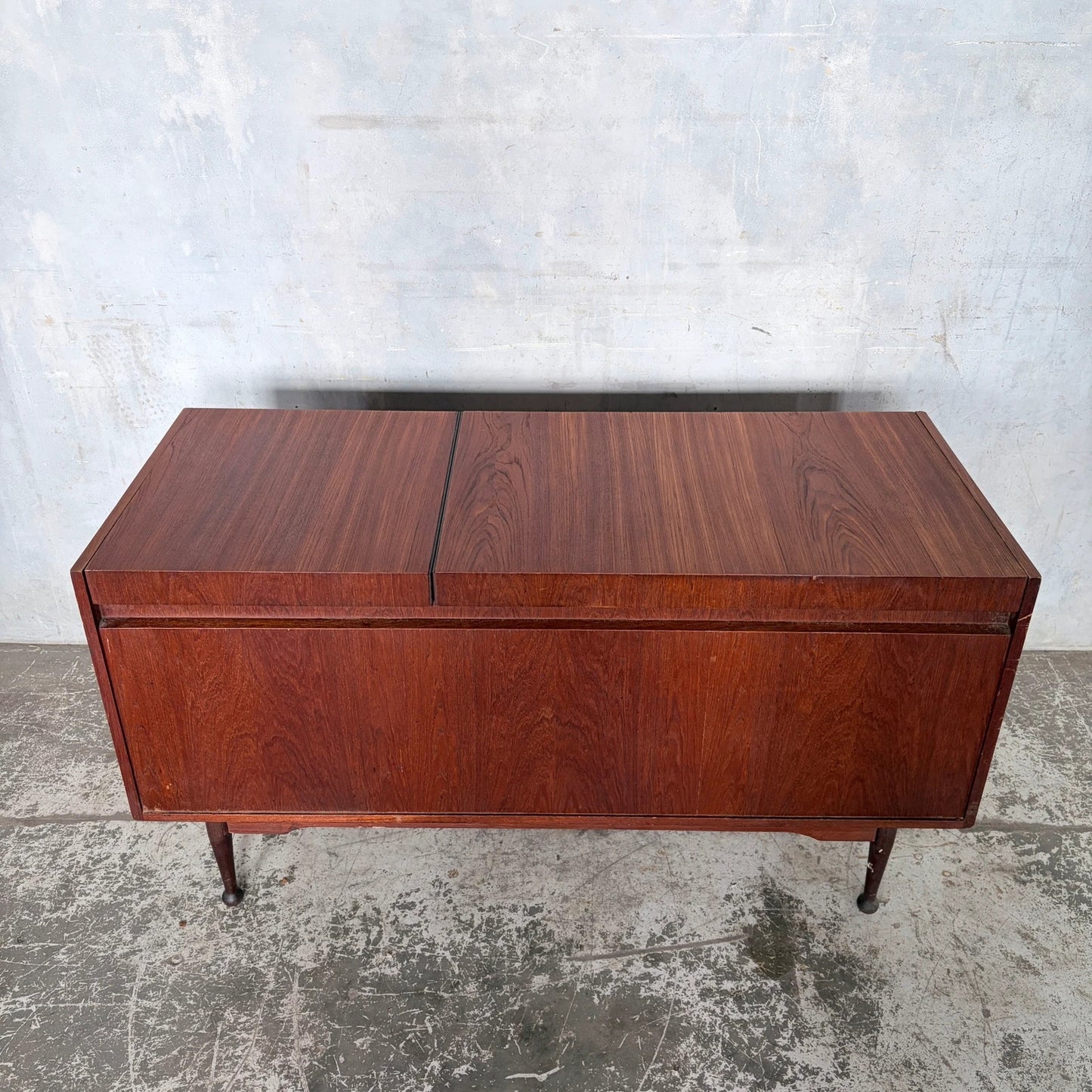 Mid Century Teak Armstrong Radiogram Record Player Cabinet