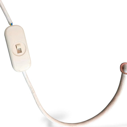 Mid-Century Ceramic Bull Lamp with Hide Shade – 1950s / 60s Western Modernist Design