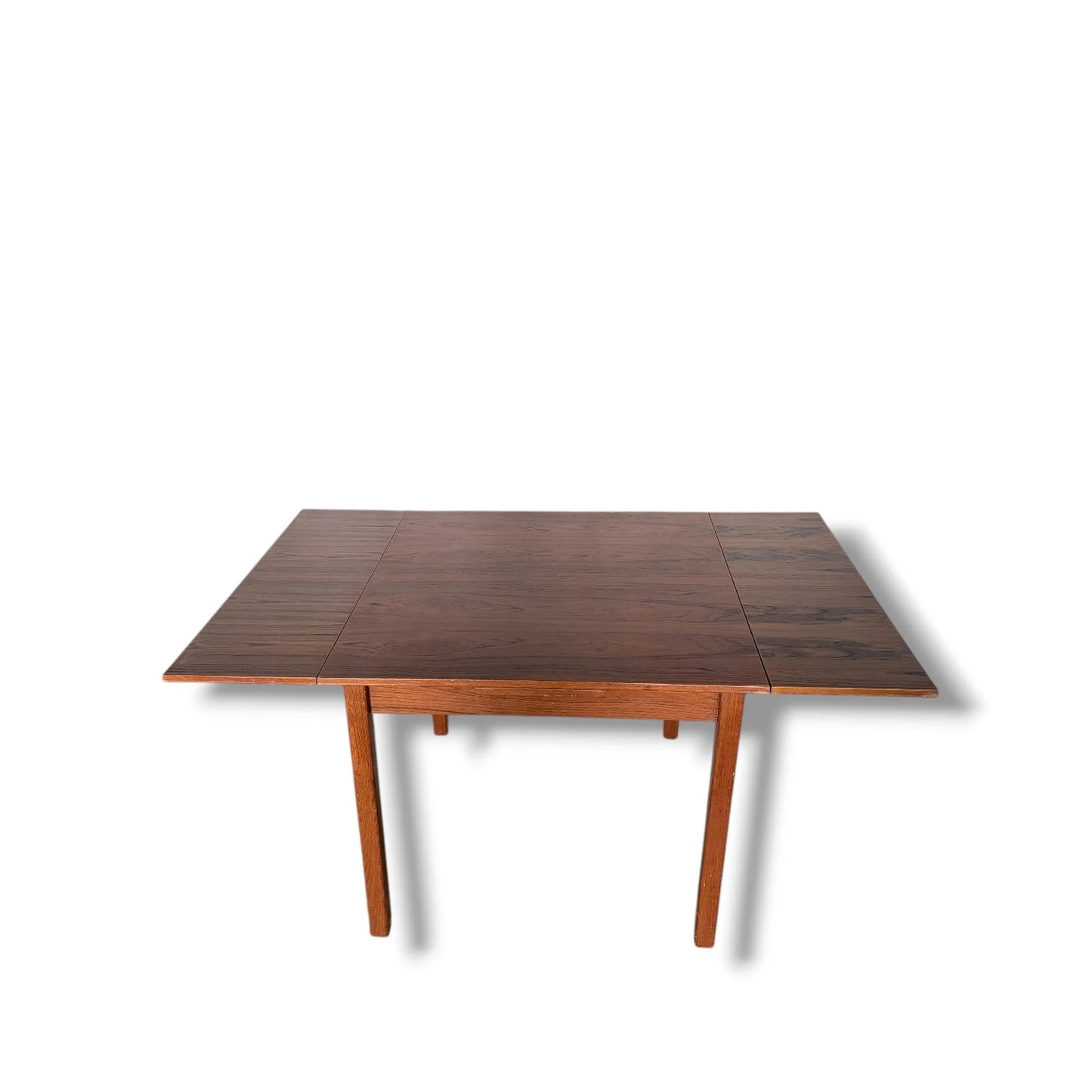 Danish Teak Extending Square Dining Table – Mid-Century Scandinavian Design