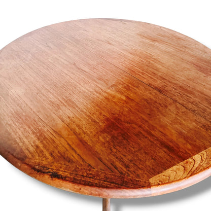 Laurits M. Larsen Danish Teak Dining Table – Mid-Century Modern Round Table