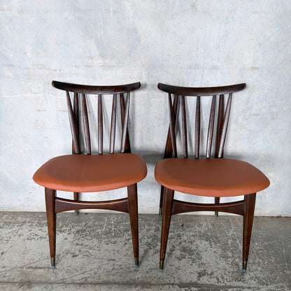 Mid Century Eliot’s of Newbury Teak Dining Chairs – Pair
