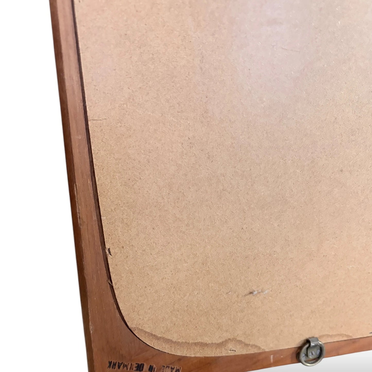 Danish Teak Wall Mirror – Mid-Century Modern Decor | Sculpted Teak Edges