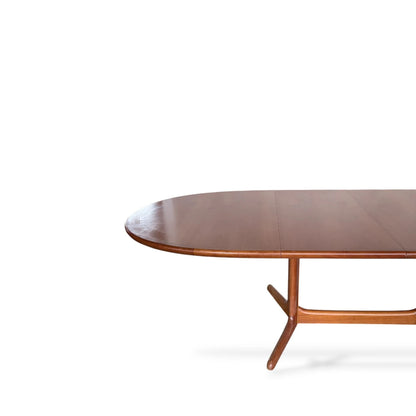 Drylund Teak Extending Dining Table | Danish Mid-Century Modern | Two Leaf Extension