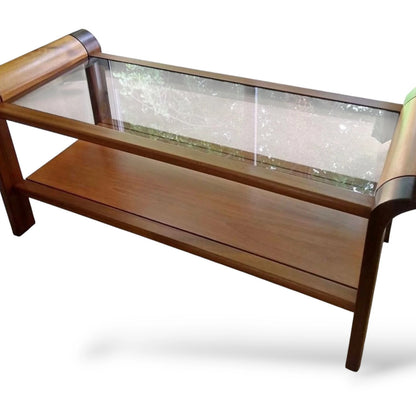 Nathan Smoked Glass Coffee Table – Mid-Century Modern Design