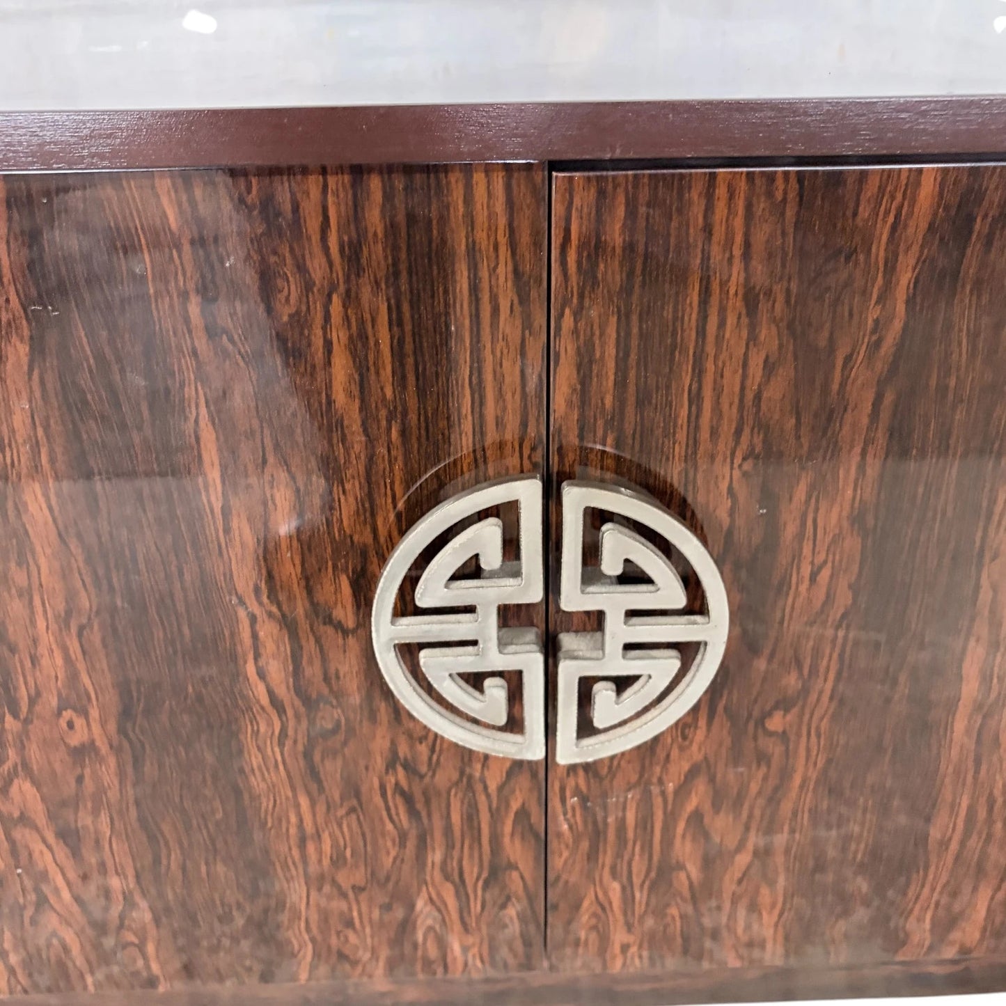 Vintage Sideboard | Mid Century Rosewood Effect Cabinet With Raised Legs