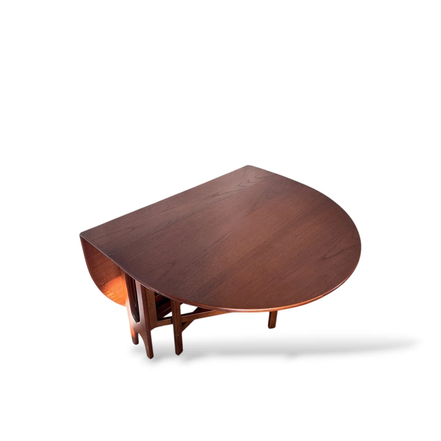 Mid Century Dining Table - Vintage McIntosh Teak Drop Leaf, Scandinavian Style — view 10