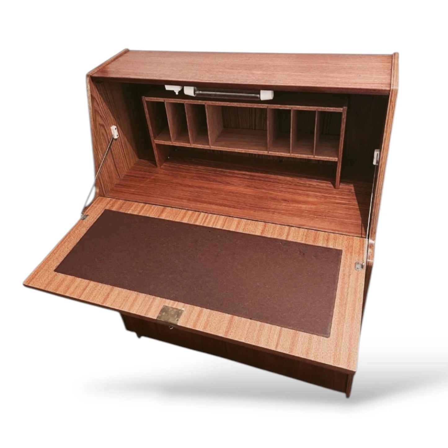 Mid-Century Austinsuite Secretary Bureau – Teak Writing Desk & Storage Cabinet