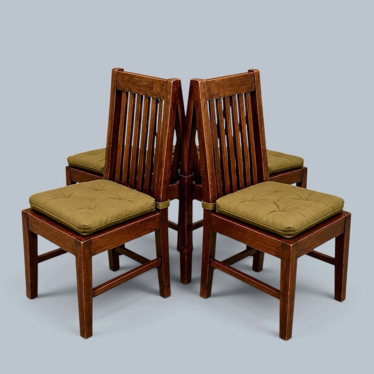 Mango wood dining chair – high slatted back