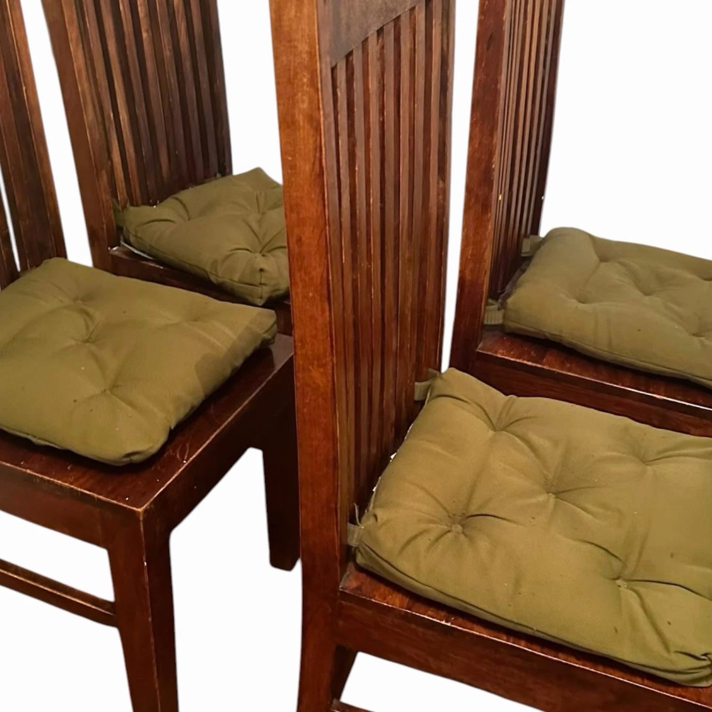 Mango wood dining chairs – condition detail