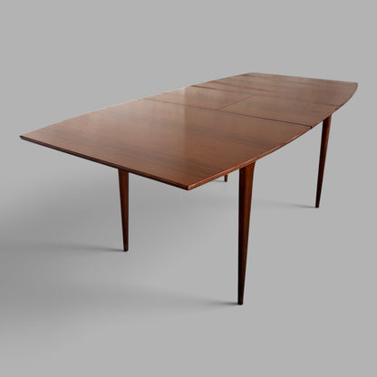 Mid Century McIntosh teak butterfly extending dining table