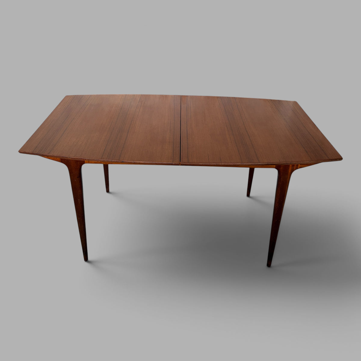 McIntosh teak dining table closed view