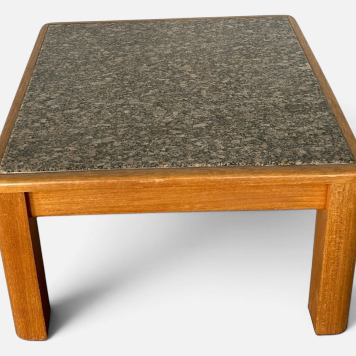 Mid-century Danish teak and granite stone coffee table – photograph 2