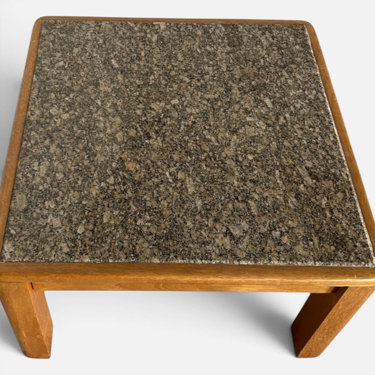 Mid-century Danish teak and granite stone coffee table – photograph 3
