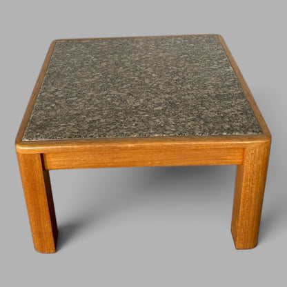 Mid-century Danish teak and granite stone coffee table – photograph 5