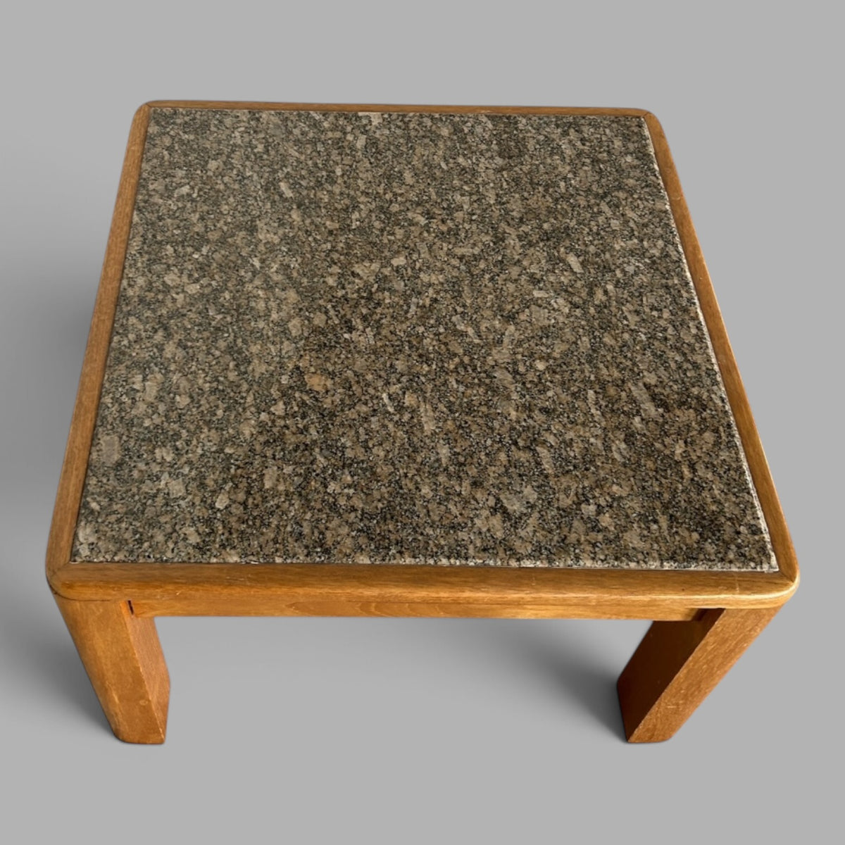 Mid-century Danish teak and granite stone coffee table – photograph 6