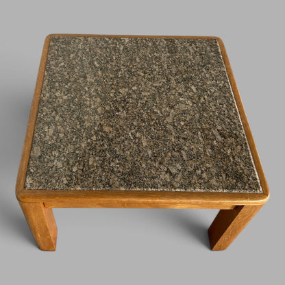 Mid-century Danish teak and granite stone coffee table – photograph 6