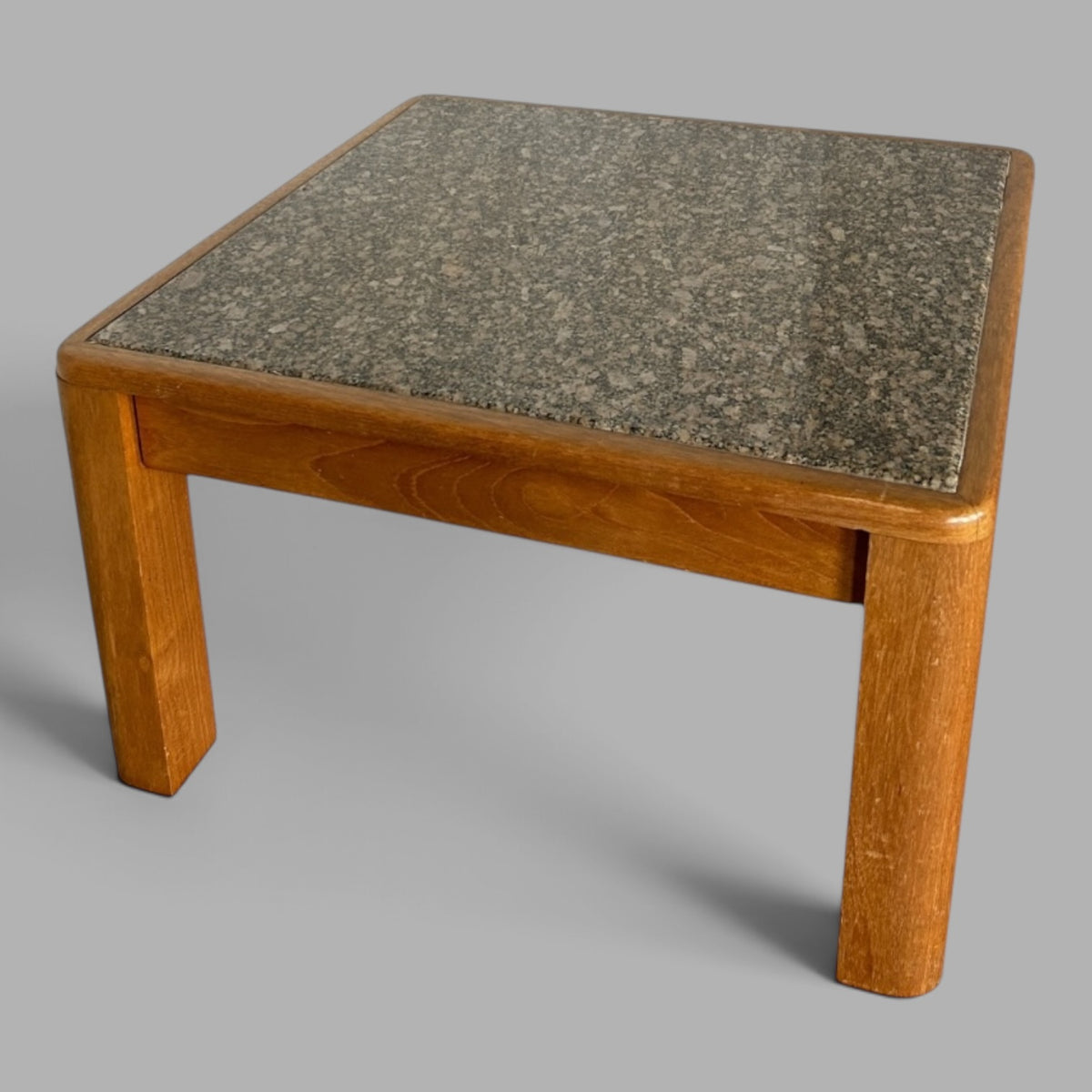 Mid-century Danish teak and granite stone coffee table – photograph 8