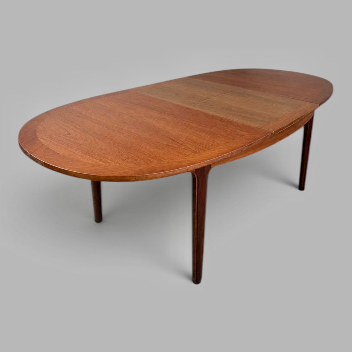 Nathan mid-century teak oval extending dining table – photo 2
