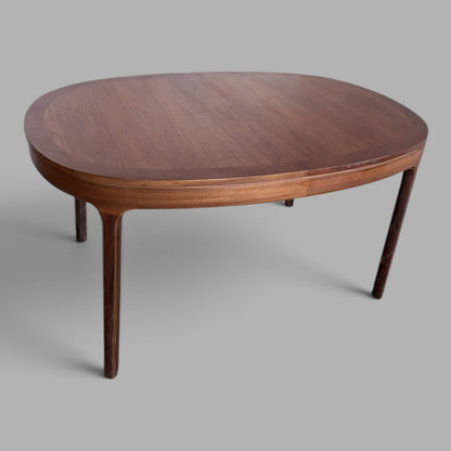 Nathan mid-century teak oval extending dining table – photo 4