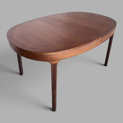 Nathan mid-century teak oval extending dining table – photo 7