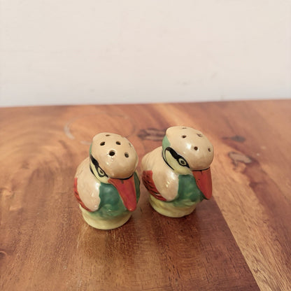 Vintage Japanese Kingfisher Salt & Pepper Shakers – Ceramic Pair – view 6