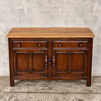 Ercol Old Colonial Elm-Top Sideboard – Two Drawers & Cupboard – view 2
