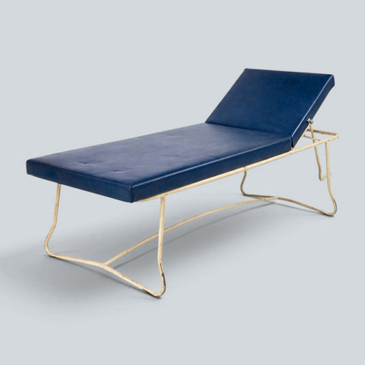 Mid Century Industrial Medical Examination Bench & Adjustable Daybed – original photograph 1