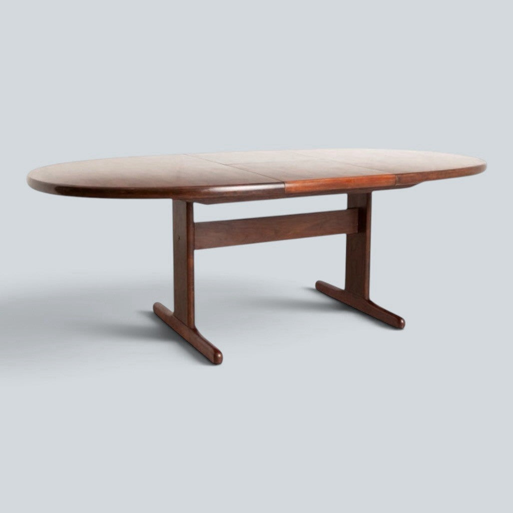 Skovby Danish Rosewood Oval Extending Dining Table – original photograph 6