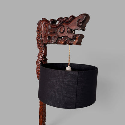 Chinese Carved Dragon Floor Lamp – view 8